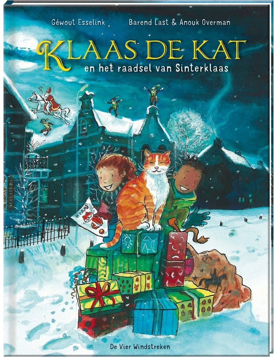 Omslag van Klaas de kat en het raadsel van Sinterklaas